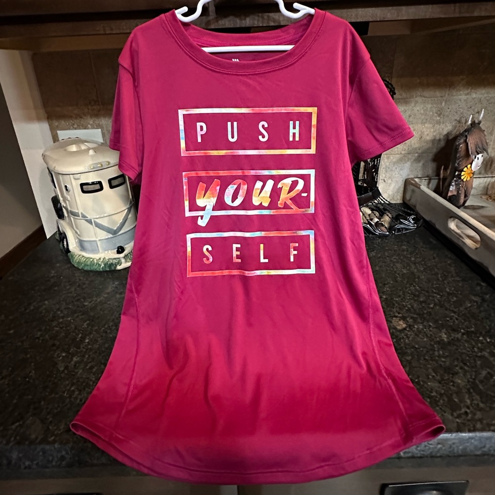 All in Motion Kids Push Yourself Tee - Red